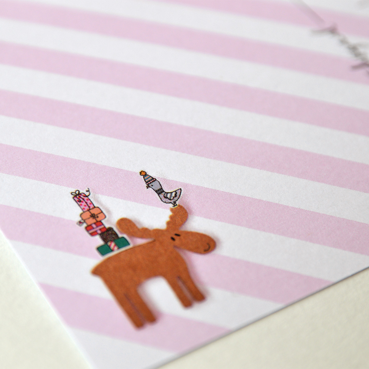 Detail van Kerstkaart 'Verzameling' van Franje Design