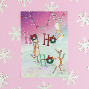 Kerstkaart 'Ho Ho Ho' van Franje Design