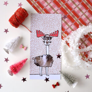 Kerstkaart 'Alpaca'
