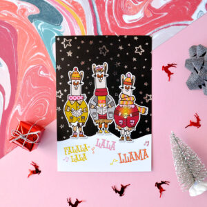 Kerstkaart 'FalalaLama'