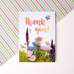 Bedankkaart bloemen van Franje Design
