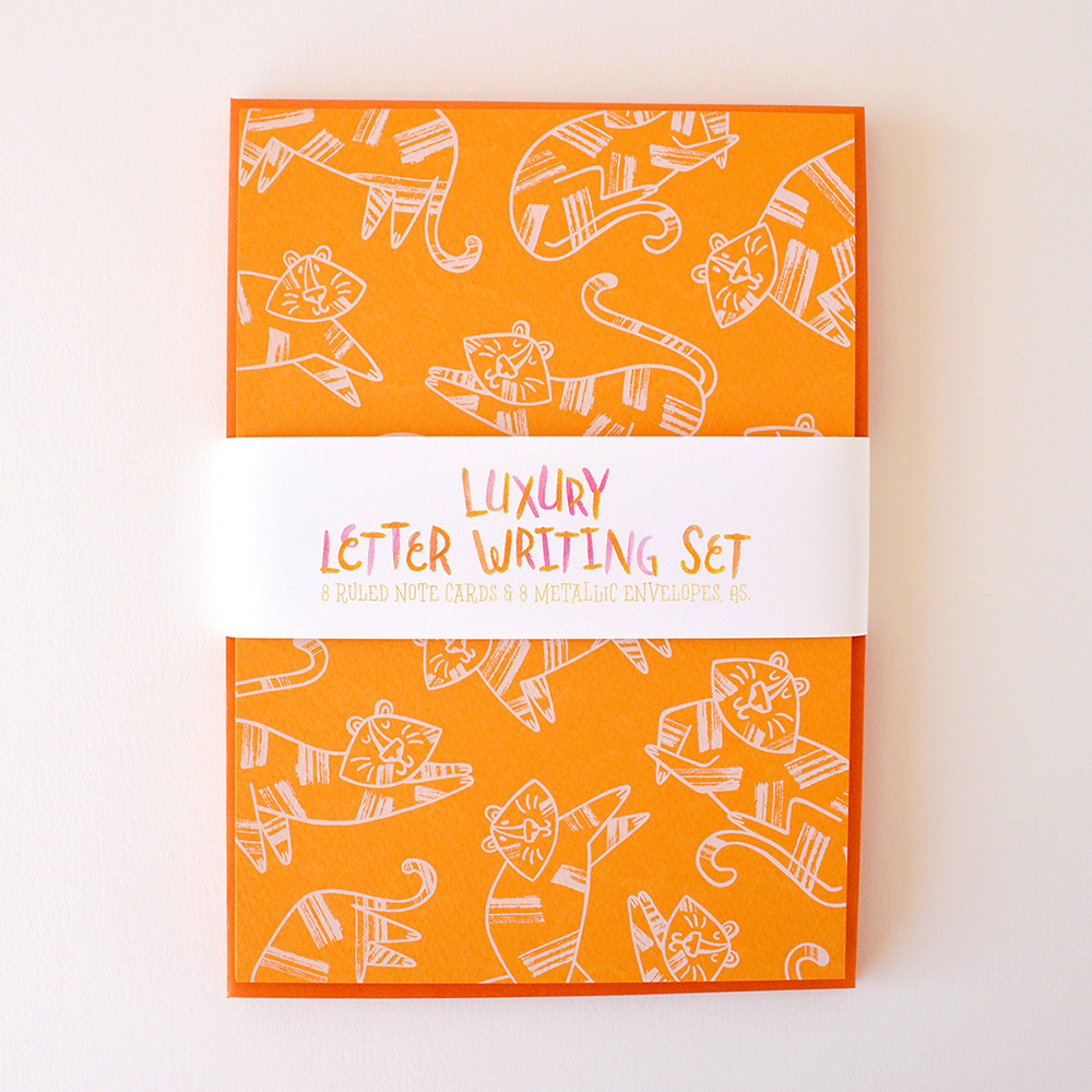 Luxury Letter Writing Set 'Tiger' - Afbeelding 4