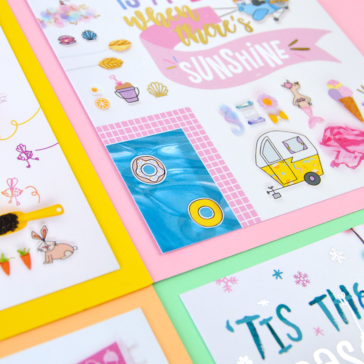 Set of 4 seasonal mini prints - Afbeelding 3