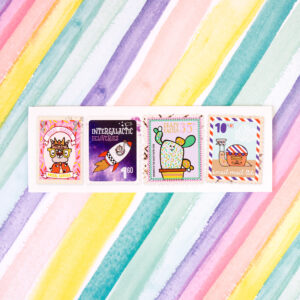 Set of 5 Stickers 'Snailmail'
