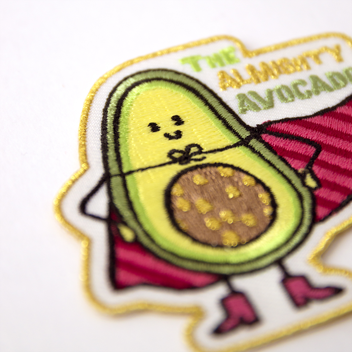 Embroidered patch 'The Almighty Avocado' - Afbeelding 2