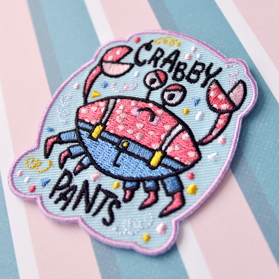 Embroidered patch 'Crabby Pants' - Afbeelding 2