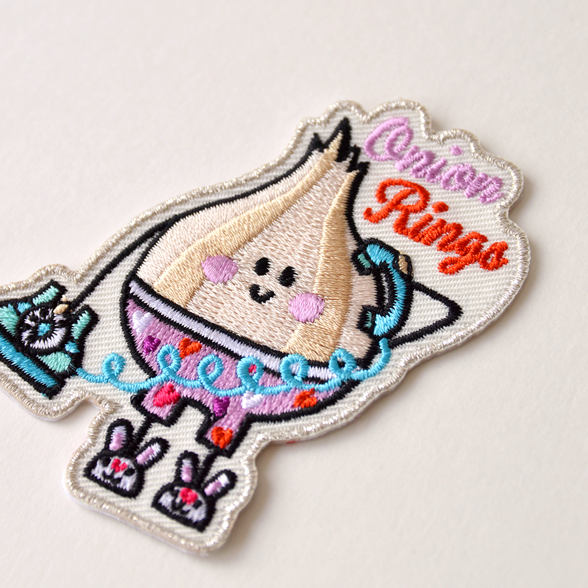 Embroidered patch 'Onion Rings' - Afbeelding 2