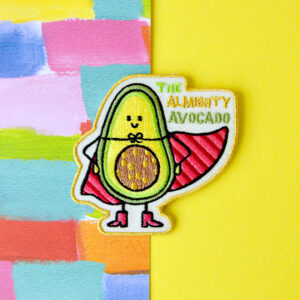 Embroidered patch 'The Almighty Avocado'