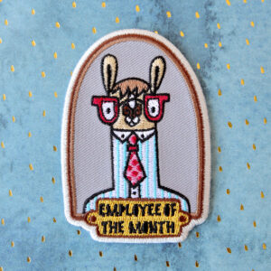 Embroidered patch 'Employee of the Month'