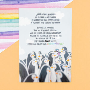 XL Poëziekaart liefde van Franje Design