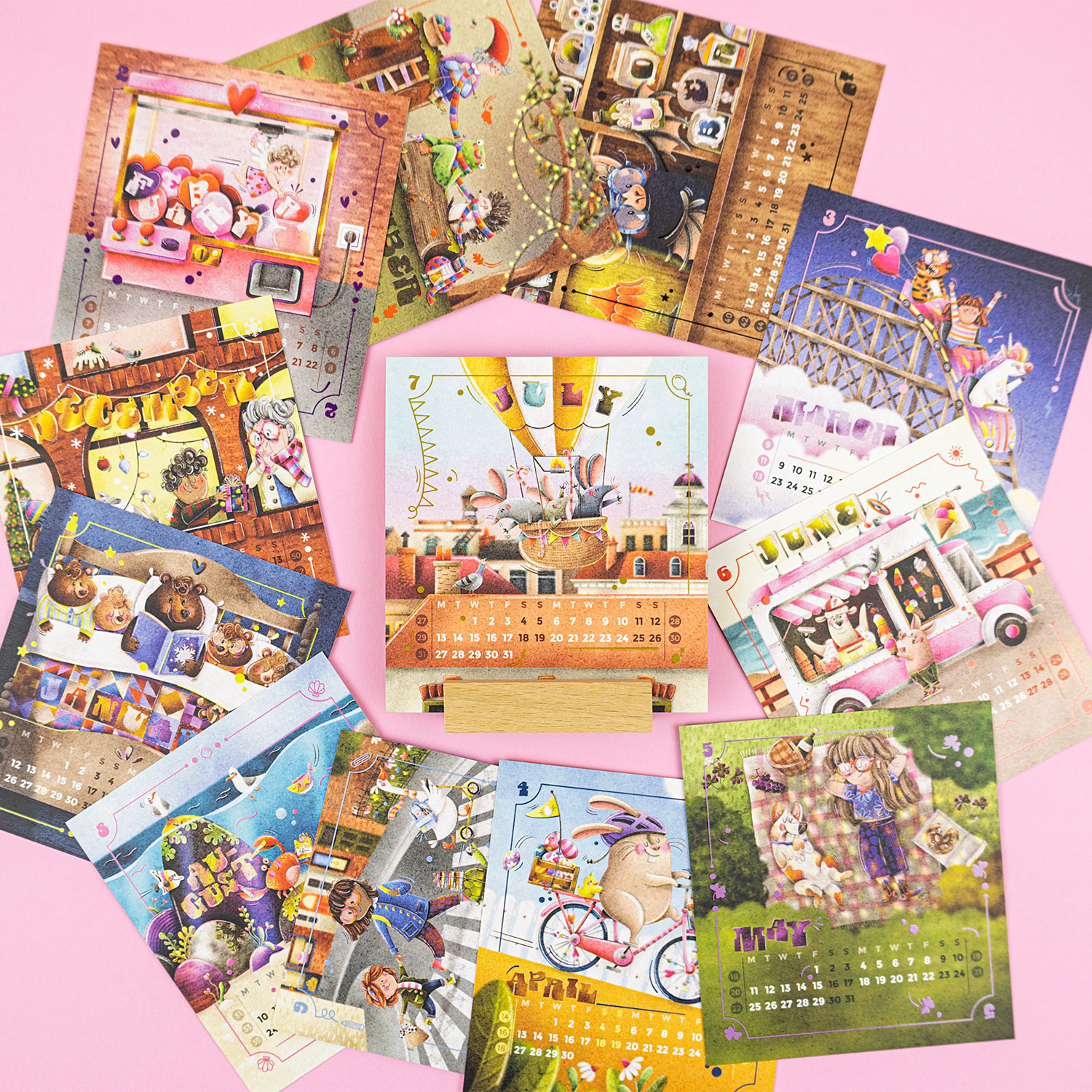 2026 Mini Desk Calendar