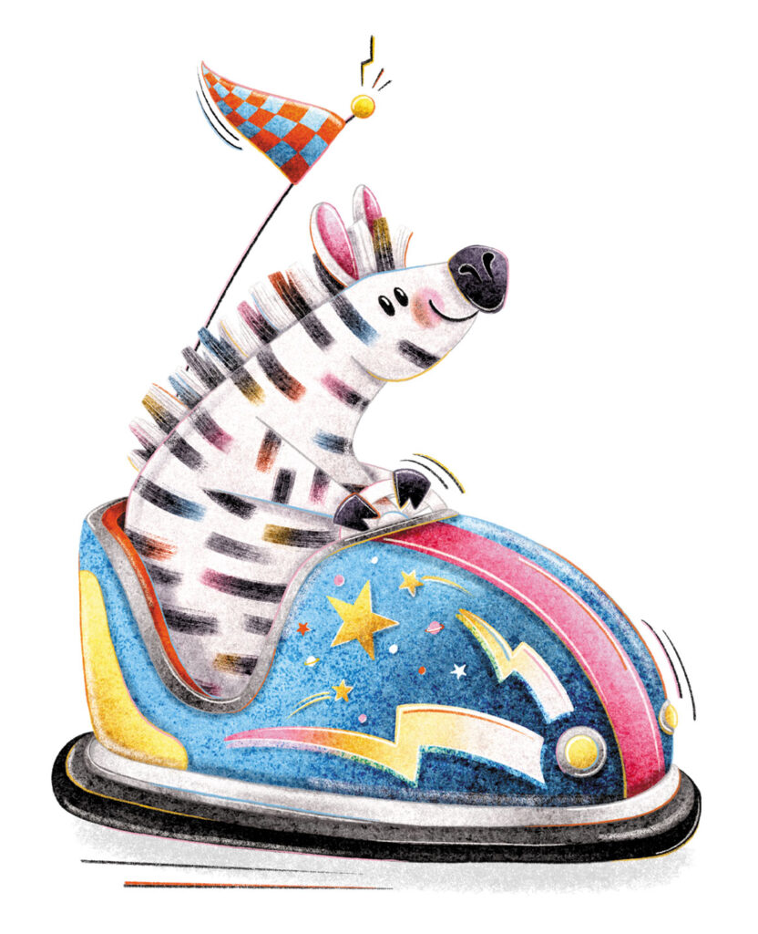 Franje Design illustratie - Zebra